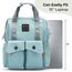 Little Story Elite Diaper Bag With Stroller Hooks And Changing Mat, Color: Blue, 6 image