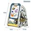 Little Story Double Sided Magnetic Drawing And Learning Board With Book Shelf, Color: Blue, 3 image