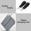 Little Story Georgia Diaper Bag With Changing Pad And Stroller Hooks, Color: Black, 12 image