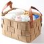 Little Story Multipurpose Laundry Caddy Basket Felt 24.4L, Color: Khaki, 2 image