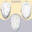Little Story Soft Breathable Fiberfill Newborn Lounger Bed, Color: White, 14 image