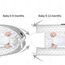 Little Story Soft Breathable Fiberfill Newborn Lounger Bed, Color: Multicolor, 7 image