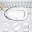 Little Story Soft Breathable Fiberfill Newborn Lounger Bed, Color: Multicolor, 14 image