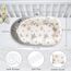 Little Story Soft Breathable Fiberfill Newborn Lounger Bed, Color: Grey & Yellow, 10 image