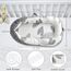 Little Story Soft Breathable Fiberfill Newborn Lounger Bed, Color: White & Grey, 9 image