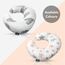 Little Story Baby Nursing And Feeding Pillow Stars 0-12 Months, Color: White & Grey, 6 image