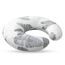 Little Story Baby Nursing And Feeding Pillow Stars 0-12 Months, Color: White & Grey, 5 image