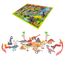 Little Story Dino World Set 18 Pcs With 9 Dinosaur Figures And Scene Carpet