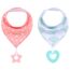 Little Story Bandana Drool Bibs Set Of 2 Love