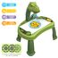 Little Story Diy T-Rex 3-In-1 Spinning Puzzle Block Table, Projection Drawing Board & Learning Table Set (81 Pcs), Stem Series - Multicolor, 2 image