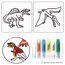 Little Story Diy Kids Art & Craft 3D Painting Set Dinosaur, 13 image