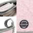 Little Story Premium Stroller Bag Quilted Blue, Color: pink, 13 image