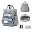 Little Story Styler Diaper Backpack Black, Color: Grey, 3 image