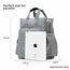 Little Story Styler Diaper Backpack Black, Color: Grey, 12 image