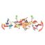 Little Story Dino World Set 18 Pcs With 9 Dinosaur Figures And Scene Carpet, 3 image