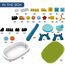 Little Story Diy Spinning Puzzle Building Blocks Set With Stool 35 Pieces 3+ Years, 11 image