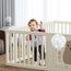 Little Story Portable Playpen With Bookshelf, Toy Storage And Play House, 11 image