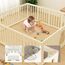 Little Story Portable Playpen With Bookshelf, Toy Storage And Play House, 55 image