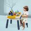 Little Story 4 In 1 Block Activity Table With Stool And Blocks Blue 3+ Years, 22 image