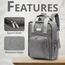 Little Story Stylish Diaper Travel Backpack 14L With Changing Pad Grey, 27 image