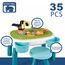Little Story Diy Spinning Puzzle Building Blocks Set With Stool 35 Pieces 3+ Years, 3 image