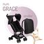 MoMi Grace Pocket Stroller - Black, 2 image