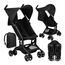MoMi Grace Pocket Stroller - Black, 6 image