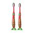 Brush-Baby FlossBrush Toothbrush for Kids 3–6 Years - Multicolor