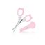 Babyjem 2-Piece Nail Scissors with Case Set for Babies 0 Months+, Color: pink
