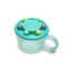 Melii Abacus Snack Container with Finger Trap, Color: Turquoise