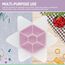Melii Hexagon Snackle 6 Compartment, Color: pink, 5 image