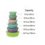 Melii Stacking & Nesting Food Containers with Silicone Lids 6 pcs, 5 image