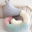 Babyjem Caterpillar Positioner Velvet Pillow 0-6 Months - Multicolor, 2 image
