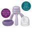 b.box Silicone Fresh Food Feeder with Tripod Design and Cap, Color: Purple