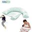 Babyjem Pregnancy Back Support & Feeding Pillow, Color: Turquoise, 3 image
