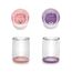 Melii Double Walled Bear Plastic Cup 145 ml 2 Pcs, Color: Purple & Pink
