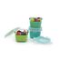 Melii Glass Food Storage Containers with Silicone Sleeve 160 ml 3 Pcs, Color: Green, Mint,Turquoise, 3 image