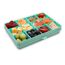 Melii Snackle Food Container with Removable Divider 118 ml, Color: Turqouise, 3 image
