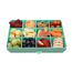 Melii Snackle Food Container with Removable Divider 118 ml, Color: Turqouise, 5 image