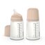 Suavinex Zero Zero Anti-Colic Baby Bottle Medium Flow 270 ml 2 Pcs, Color: Light