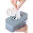 Babyjem Wet Towel Box, Color: Grey And White, 2 image