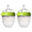 Comotomo Natural Feel Baby Bottle 150 ml 2 Pcs, Color: Green & White
