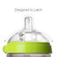Comotomo Natural Feel Baby Bottle 250 ml 2 Pcs, Color: Green & White, 4 image