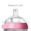 Comotomo Natural Feel Baby Bottle 150 ml 2 Pcs, Color: Pink & White, 3 image