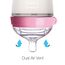 Comotomo Natural Feel Baby Bottle 250 ml 2 Pcs, Color: Pink & White, 4 image