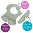 B.Box Silicone Bib with Stay Open Catcher, Color: Mint Green, 2 image