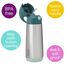 B.Box 500ml Insulated Drink Bottle, Color: Emerald Forest, 2 image