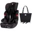 Teknum Nova Car Seat Travel Combo Group 1/2/3 9Kg-36Kg With Luxury Diaper Bag, Color: Black