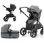 Teknum Compacto 3In1 Baby Stroller Travel System With Carrycot And Infant Car Seat 0-3 Years, Color: Grey, 2 image
