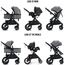 Teknum Compacto 3In1 Baby Stroller Travel System With Carrycot And Infant Car Seat 0-3 Years, Color: Grey, 5 image